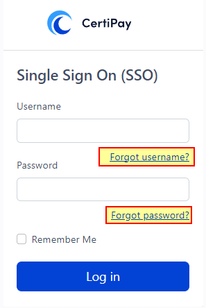 A screenshot of a login form

Description automatically generated